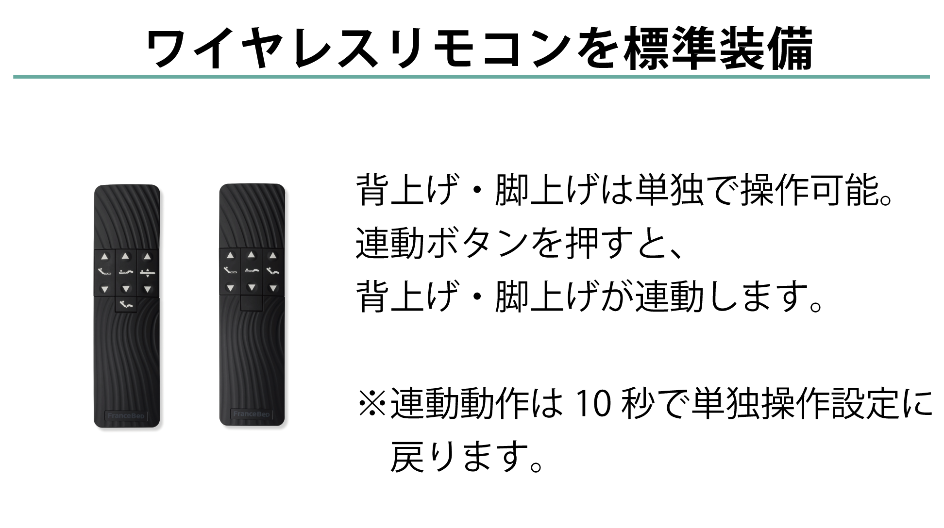 フランスベッド|グランサス GS-07C (2モーター / キャスター) KGY(グレー)色 セミダブル