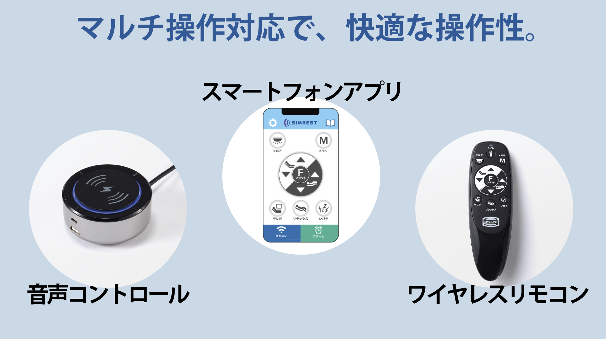 シモンズ|電動リクライニングベッドセット|シムレスト グレージュ色|6.5 レギュラー シングル